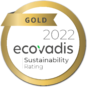 连续两年荣获EcoVadis金牌认证勋章
